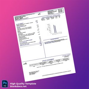 United States City Of Scottsdale Editable Water Bill Template in Word and PDF formats