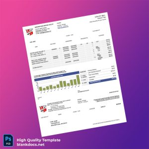 United States City Of Wauwatosa-Water Editable Water Bill Template in Word and PDF formats