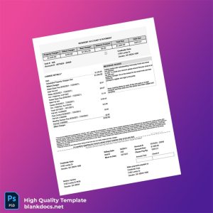 United States Creekside Vista Editable Utility Bill Template in Word and PDF formats