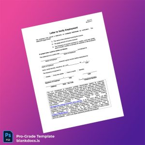 Blank United States Department Of Agriculture Income Verification Letter Template (Word/PDF) Document Preview - BlankDocs