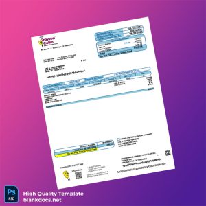 United States Grayson-Collin Electric Cooperative Editable Electricity Bill Template in Word and PDF formats