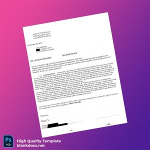 United States King Futt S PFM Editable Utility Bill Template in Word and PDF formats