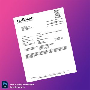 Blank United States TeamCare Employment Verification Letter Template (Word/PDF) Document Preview - BlankDocs
