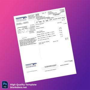 United States Withlacoochee River Electric Cooperative Inc Editable Electricity Bill Template in Word and PDF formats