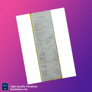 Unknown Editable Utility Bill Template in Word and PDF formats