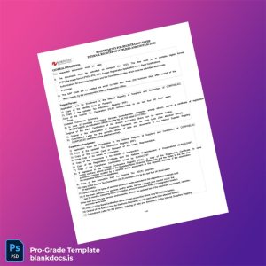 Blank Venezuela CORPOELEC Business Registration Certificate Template (Word/PDF) Document Preview - BlankDocs