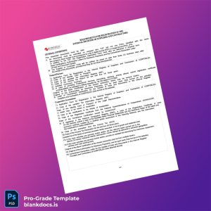 Blank Venezuela CORPOELEC Registration Certificate Template (Word/PDF) Document Preview - BlankDocs