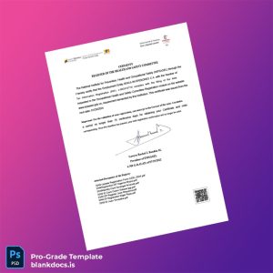 Blank Venezuela National Institute of Prevention Health and Occupational Safety Registration Certificate Template in Word and PDF form Document Preview - BlankDocs