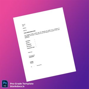 Blank Verification Letter Sample Employment Verification Letter Template (Word/PDF) Document Preview - BlankDocs