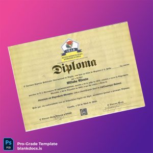 Blank Angola Instituto Superior Politécnico Internacional Diploma in Mechanical Engineering Document Preview - BlankDocs