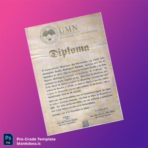 Blank Angola Universidade Mandume Ya Ndemufayo Bachelor of Medicine Diploma Template Document Preview - BlankDocs