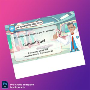 Blank Argentina Dr. Armando Vaccuno Diploma Template Document Preview - BlankDocs