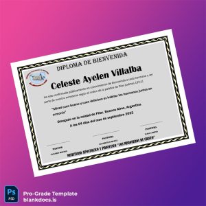 Blank Argentina Ministry Apostolic and Prophetic _The Missionaries of Christ_ Welcome Diploma Document Preview - BlankDocs