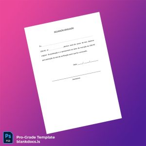Blank Brazil CRO-PE Diploma Template Document Preview - BlankDocs
