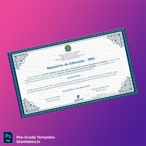 Blank Brazil Celso Sukow da Fonseca Federal Institute of Education Technology Technologist Degree in Tourism Template Document Preview - BlankDocs