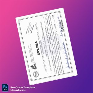 Blank Brazil Educational Institution Diploma Template Document Preview - BlankDocs