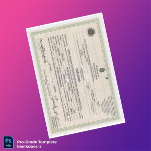 Blank Brazil Escola Estadual de Educação Profissional Venceslau Vieira Batista Technical Diploma Template Document Preview - BlankDocs