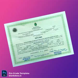 Blank Brazil Escola Estadual de Educacao Profissional Professor Moreira de Sousa Technical Diploma in Massage Therapy Template Document Preview - BlankDocs