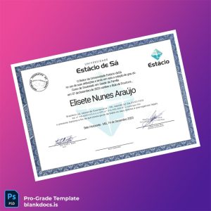 Blank Brazil Estácio University Doctorate in Family Health Template Document Preview - BlankDocs