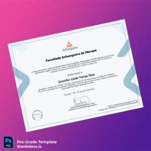 Blank Brazil Faculdade Anhanguera de Macapá Nursing Diploma Document Preview - BlankDocs