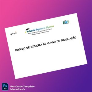 Blank Brazil Federal University Bachelor Degree Template Document Preview - BlankDocs