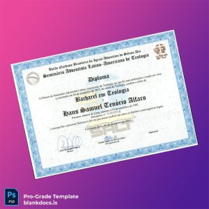 Blank Brazil Federal University of Bahia Bachelor of Theology Template Document Preview - BlankDocs