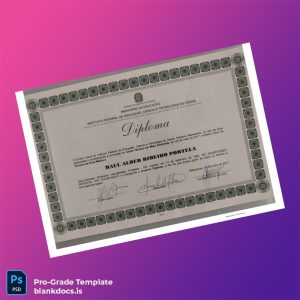 Blank Brazil Instituto Federal de Educação Ciência e Tecnologia do Ceará Technical High School Diploma Document Preview - BlankDocs