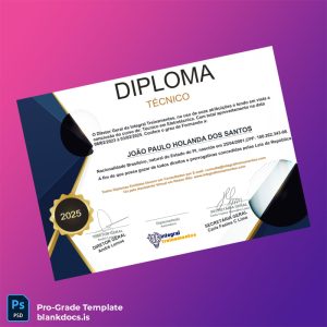Blank Brazil Integral Treinamentos Technical Diploma in Electrotechnics Template Document Preview - BlankDocs