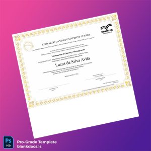 Blank Brazil Leonardo da Vinci University Center Technologist in Information Technology Management Template Document Preview - BlankDocs