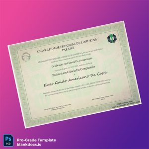 Blank Brazil State University of Londrina Bachelor of Science in Computer Science Template Document Preview - BlankDocs