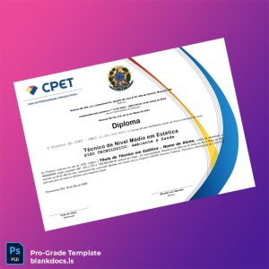 Blank Brazil Technical Institute Diploma in Aesthetics Template Document Preview - BlankDocs