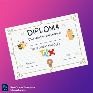 Blank Brazil Trix Diploma Template Document Preview - BlankDocs