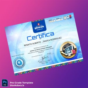 Blank Canada Fundación Génesis Empresarial Certificate in Intelligent Expense Management Template Document Preview - BlankDocs