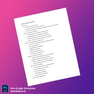 Blank Canada Institute Name Diploma in Addictions Counselling Document Preview - BlankDocs