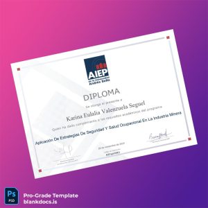 Blank Chile AIEP de la Universidad Andrés Bello Diploma in Application of Safety and Occupational Health Strategies in the Mining Industry Document Preview - BlankDocs