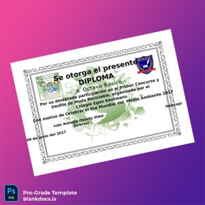 Blank Chile Egon Keutmann School Diploma Document Preview - BlankDocs