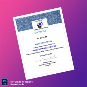 Blank Chile Fundación Educate Los Lagos Certificate in Evaluation and Teaching Portfolio 2022 Document Preview - BlankDocs