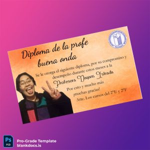 Blank Chile Instituto Politécnico de Providencia Diploma Template Document Preview - BlankDocs