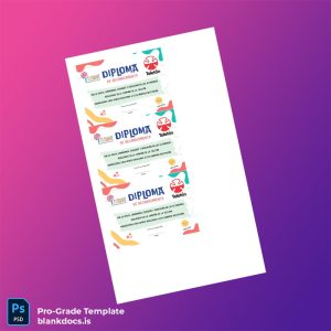 Blank Chile Teletón Diploma of Recognition Template Document Preview - BlankDocs