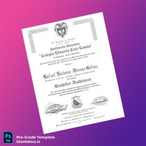 Blank Colombia Colegio Eduardo Cote Lamus Bachelor of Academic Studies Template Document Preview - BlankDocs