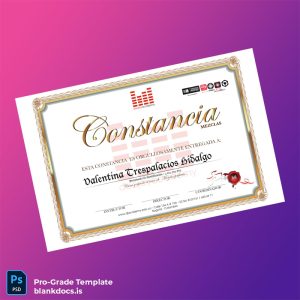 Blank Colombia DJ Academy Certificate in Perfect Blends Document Preview - BlankDocs