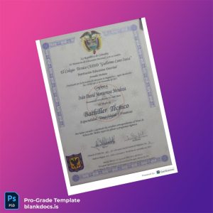 Blank Colombia El Colegio Técnico CEDID Guillermo Cano Isaza Technical High School Diploma Specialization in Accounting and Finance Document Preview - BlankDocs