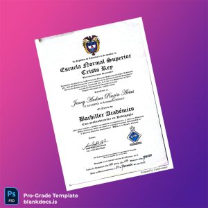 Blank Colombia Escuela Normal Superior Cristo Rey Academic Bachelor with emphasis in Pedagogy Template Document Preview - BlankDocs