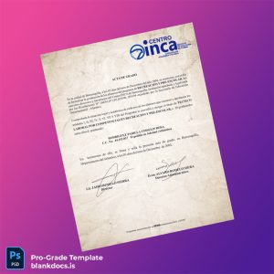 Blank Colombia INCA Center Technical Labor Diploma in Recreation and Preschool Education Document Preview - BlankDocs