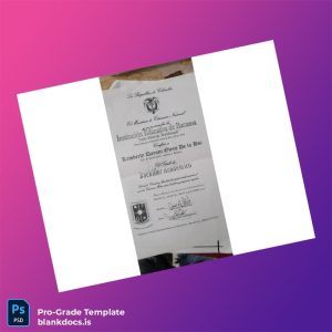 Blank Colombia Institución Educativa de Baranoa High School Diploma Template Document Preview - BlankDocs