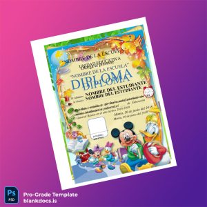 Blank Ecuador School Name Diploma Certificate Document Preview - BlankDocs