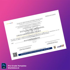 Blank Ecuador Wilson-Incap Artisan Diploma in Civil Construction Document Preview - BlankDocs