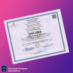 Blank Guatemala EORM Lotificacion Quintas San Marcos Primary Education Diploma Document Preview - BlankDocs