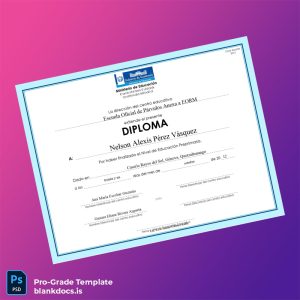 Blank Guatemala Escuela Oficial de Párvulos Anexa a EORM Pre-Primary Education Diploma Document Preview - BlankDocs