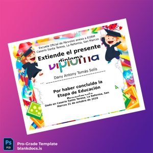 Blank Guatemala Escuela Oficial de Párvulos anexa a EORM Preprimary Education Diploma Document Preview - BlankDocs